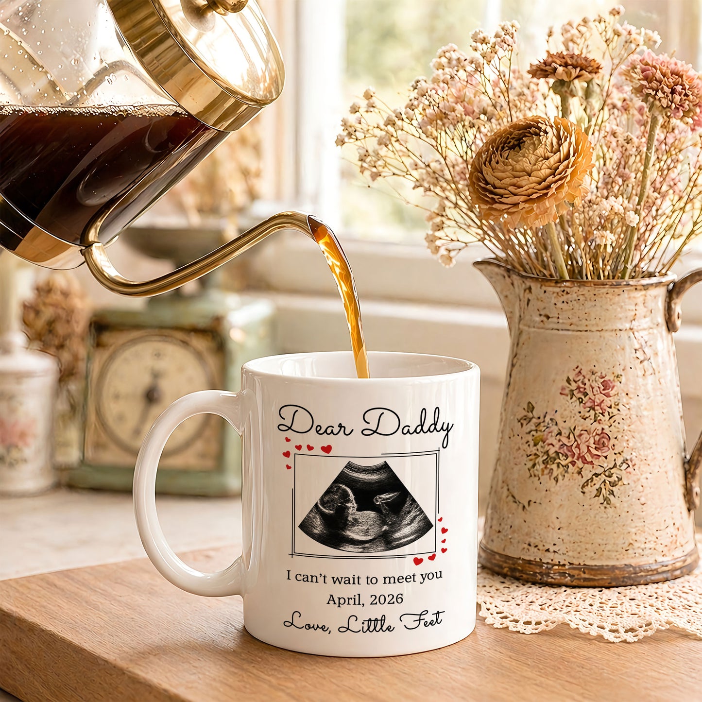 Personalized Daddy Mug – Custom Photo Coffee Mug Gift for Dad