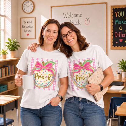 Personalized Striped Back to School Shirt for Kids Teachers – Custom Name & Grade Tee for Pre-K to 8th Grade Students, First Day Outfit