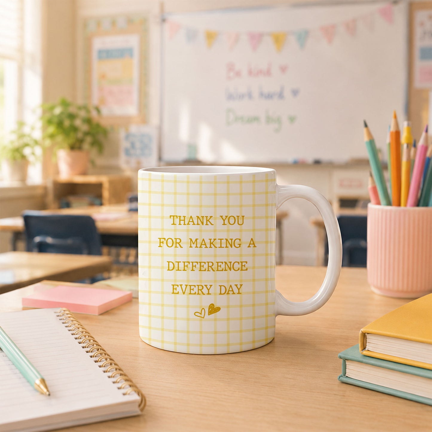 Personalized Teach Love Inspire Teacher Mug with Custom Name, Teacher Appreciation Coffee Mug, Thank You Teacher Gift, Back to School Gift