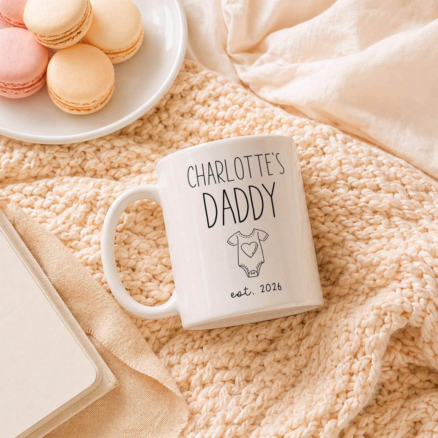 Personalized Daddy Mug – Custom Name Coffee Mug Gift for Dad