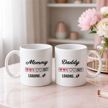 Daddy Loading 2027 Mug – Personalized Coffee Cup Gift