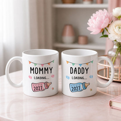 Daddy Loading 2027 Mug – Personalized Coffee Cup Gift