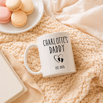 Personalized Daddy Mug – Custom Name Coffee Mug Gift for Dad