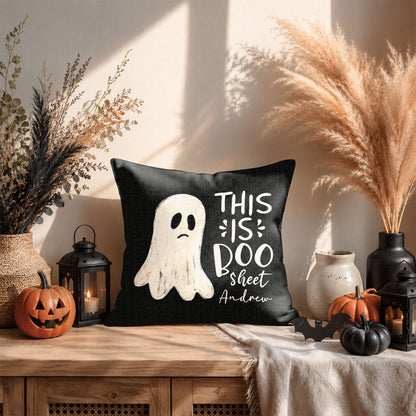 Personalized Halloween Ghost Pillow, This Is Some Boo Sheet Ghost Cushion, Cute Halloween Home Decor, Halloween Gift