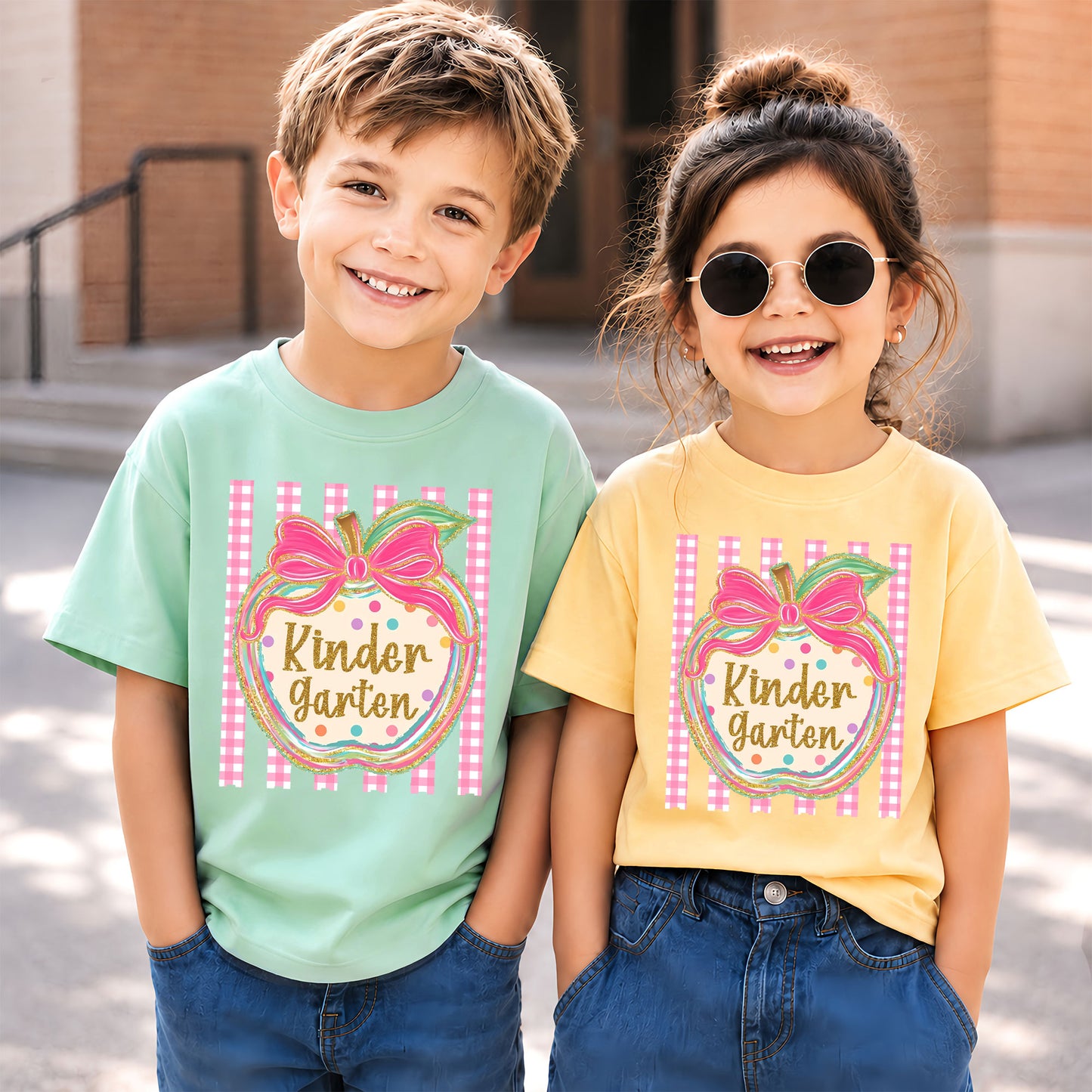 Personalized Striped Back to School Shirt for Kids Teachers – Custom Name & Grade Tee for Pre-K to 8th Grade Students, First Day Outfit