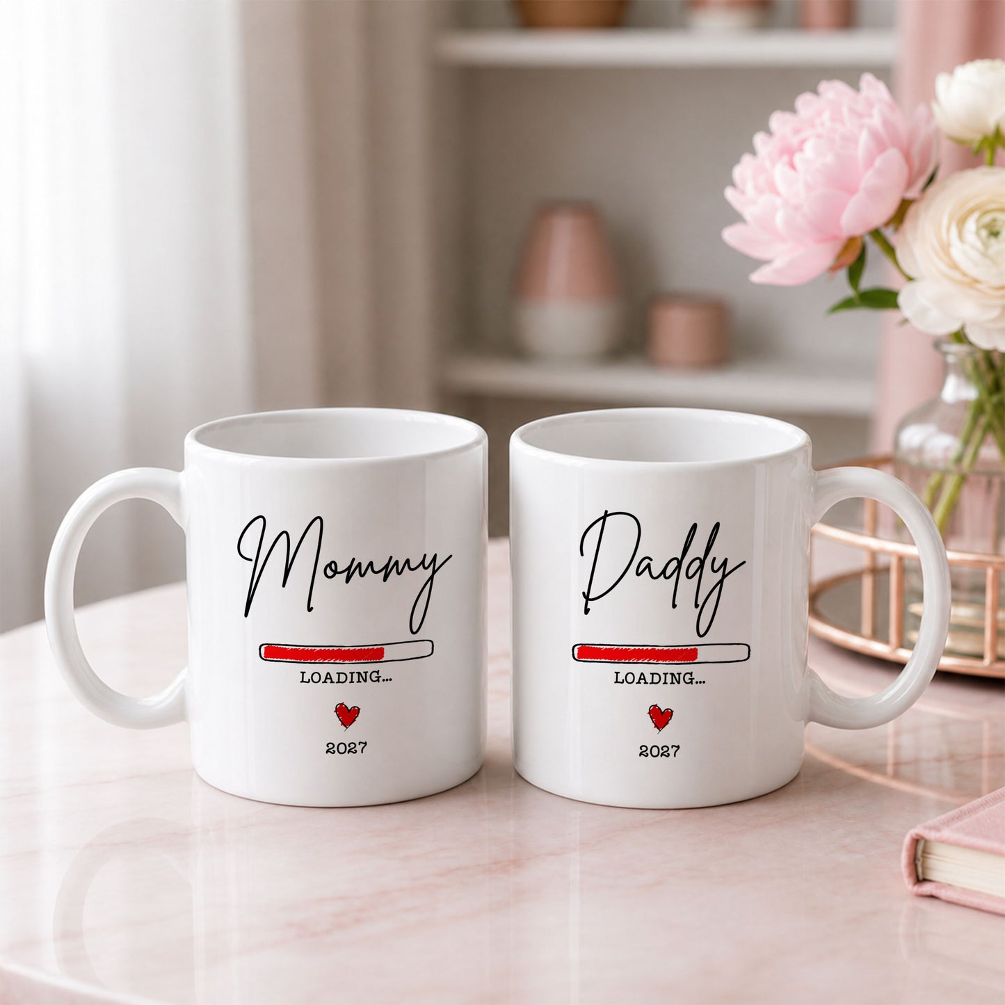 Daddy Loading 2027 Mug – Personalized Coffee Cup Gift