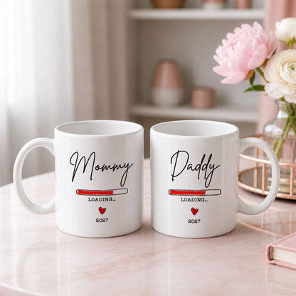 Daddy Loading 2027 Mug – Personalized Coffee Cup Gift