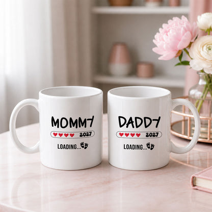 Daddy Loading 2027 Mug – Personalized Coffee Cup Gift