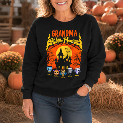 Personalized Halloween Family Shirt, Custom Characters & Names T-Shirt, Family Halloween Outfit, Cute Monster Design