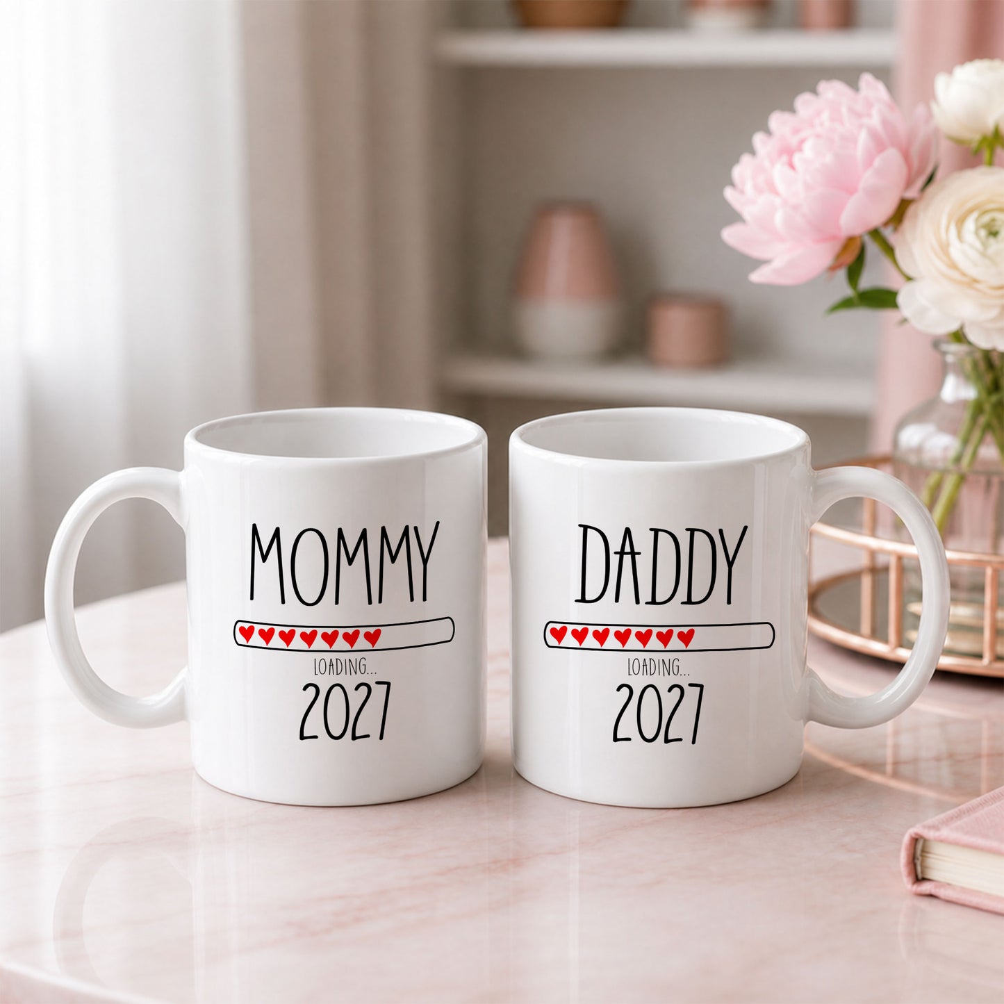 Daddy Loading 2027 Mug – Personalized Coffee Cup Gift