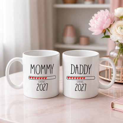 Daddy Loading 2027 Mug – Personalized Coffee Cup Gift