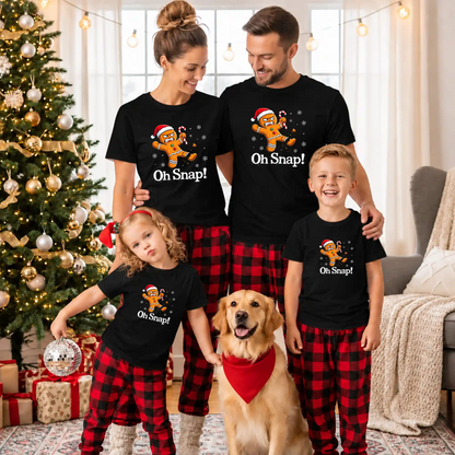 Funny Gingerbread Christmas Sweatshirt, Oh Snap Holiday Graphic Tee, Christmas Gift