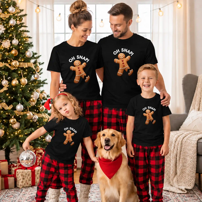 Funny Gingerbread Christmas Sweatshirt, Oh Snap Holiday Graphic Tee, Christmas Gift