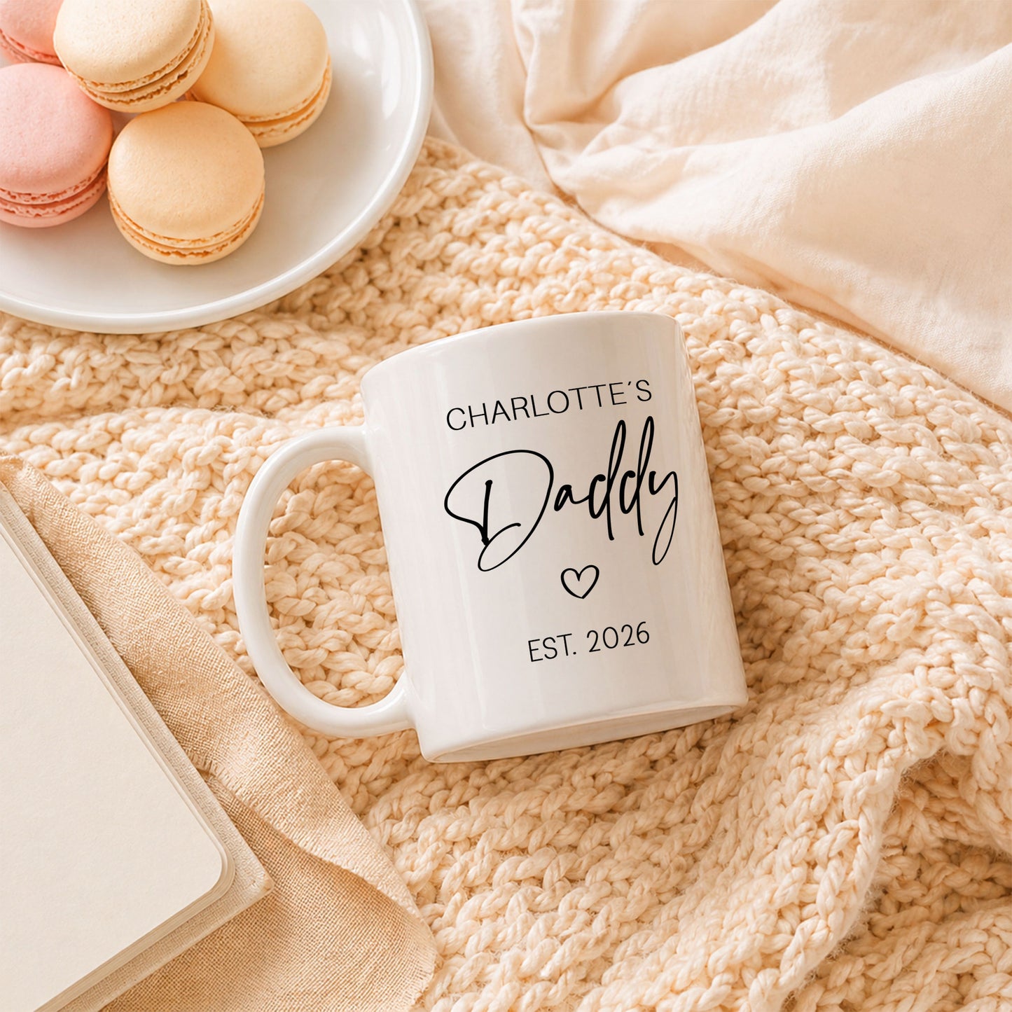 Personalized Daddy Mug – Custom Name Coffee Mug Gift for Dad