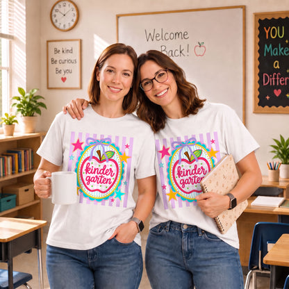 Personalized Striped Back to School Shirt for Kids Teachers – Custom Name & Grade Tee for Pre-K to 8th Grade Students, First Day Outfit