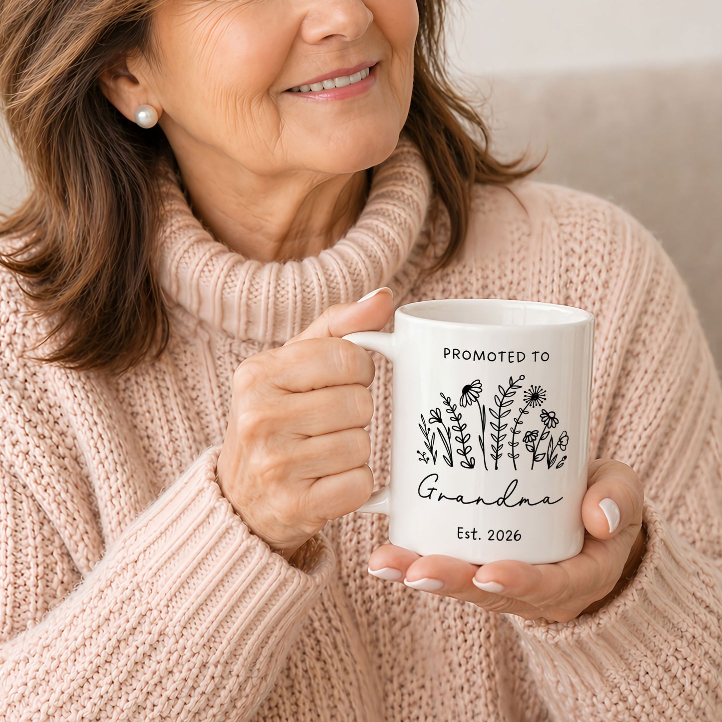 Personalized Grandma Grandpa Mug Set – Matching Coffee Mug Gift