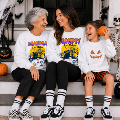 Personalized Halloween Family Shirt, Custom Characters & Names T-Shirt, Family Halloween Outfit, Cute Monster Design