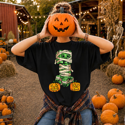 Skeleton Gamer Halloween Sweatshirt, Boys Pumpkin Gaming Shirt, Funny Halloween Gift