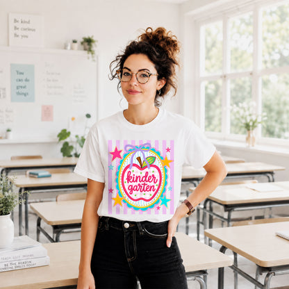 Personalized Striped Back to School Shirt for Kids Teachers – Custom Name & Grade Tee for Pre-K to 8th Grade Students, First Day Outfit