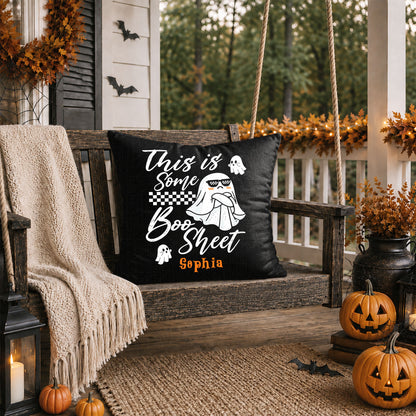 Personalized Halloween Ghost Pillow, This Is Some Boo Sheet Ghost Cushion, Cute Halloween Home Decor, Halloween Gift