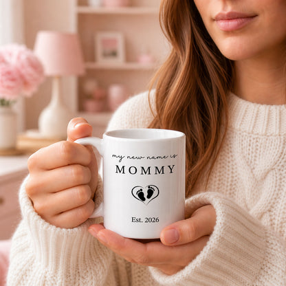 Personalized Mommy and Daddy Mug Set – Matching Coffee Mug Gift