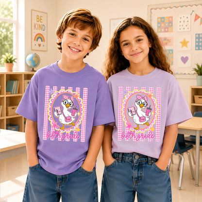Personalized Back to School Shirt – Custom Name & Grade Preppy Striped Pennant Flag Color Tee for Teachers & Students, Pre-K to 8th Grade Outfit