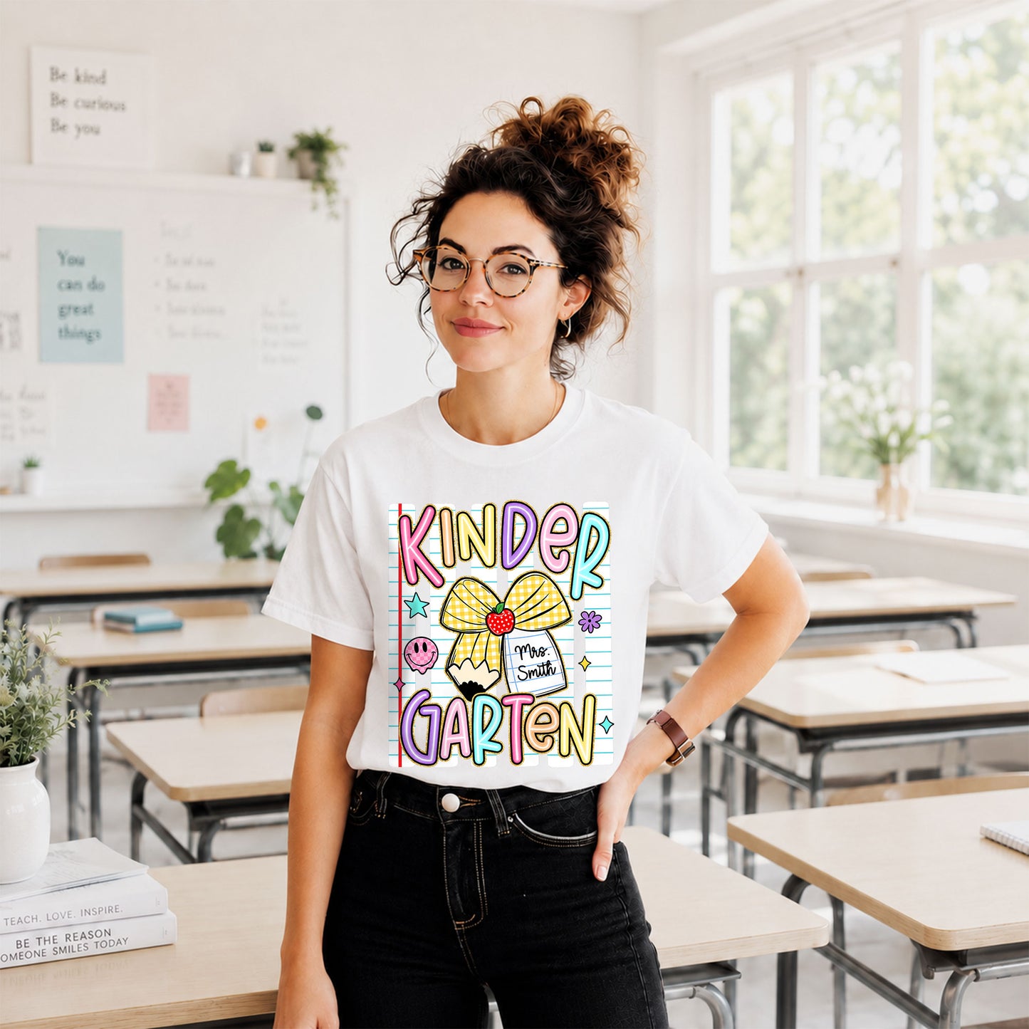 Personalized Striped Back to School Shirt for Kids Teachers – Custom Name & Grade Tee for Pre-K to 8th Grade Students, First Day Outfit