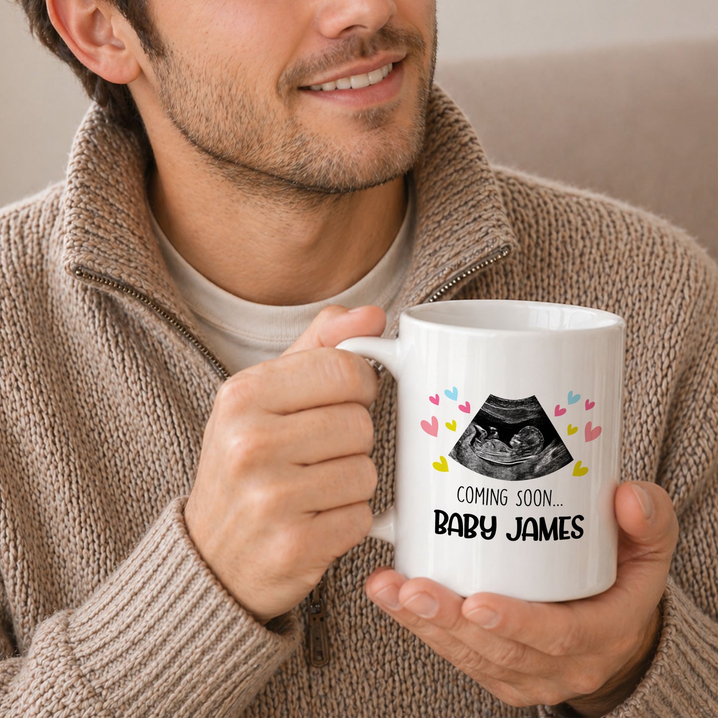 Happy Father’s Day Daddy Mug – Personalized Coffee Cup Gift