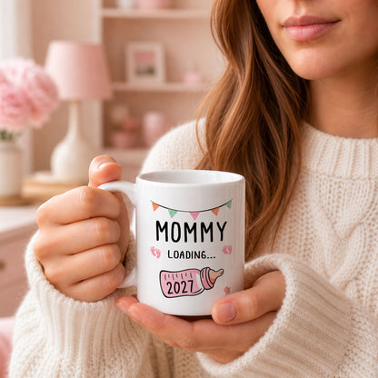 Daddy Loading 2027 Mug – Personalized Coffee Cup Gift