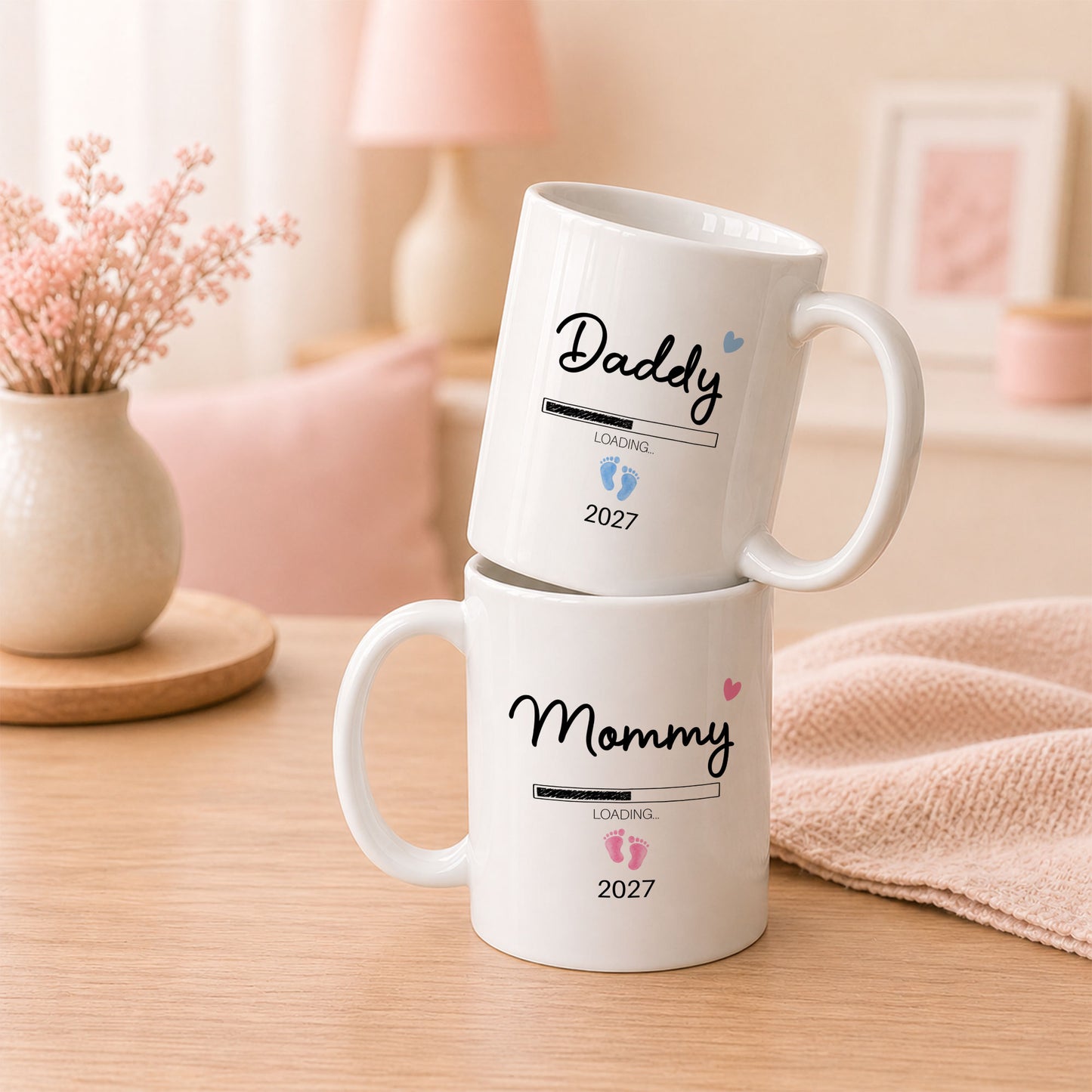 Daddy Loading 2027 Mug – Personalized Coffee Cup Gift