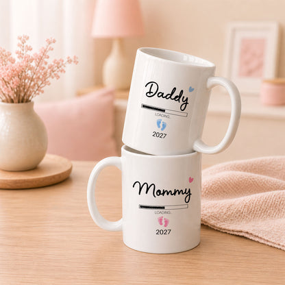 Daddy Loading 2027 Mug – Personalized Coffee Cup Gift