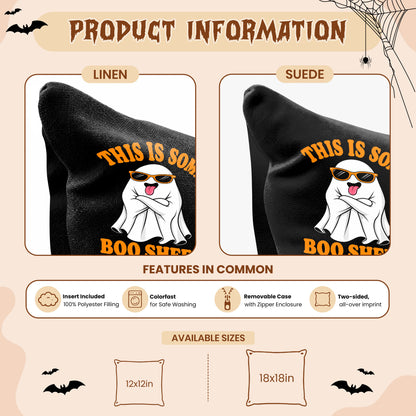 Personalized Halloween Ghost Pillow, This Is Some Boo Sheet Ghost Cushion, Cute Halloween Home Decor, Halloween Gif