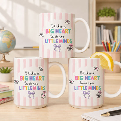 Back to School Personalized Teacher Mug, Custom Name Coffee Mug, Teacher Appreciation Gift for Preschool, Kindergarten & Elementary Teachers