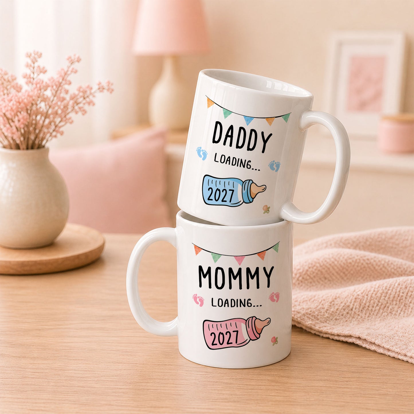 Daddy Loading 2027 Mug – Personalized Coffee Cup Gift