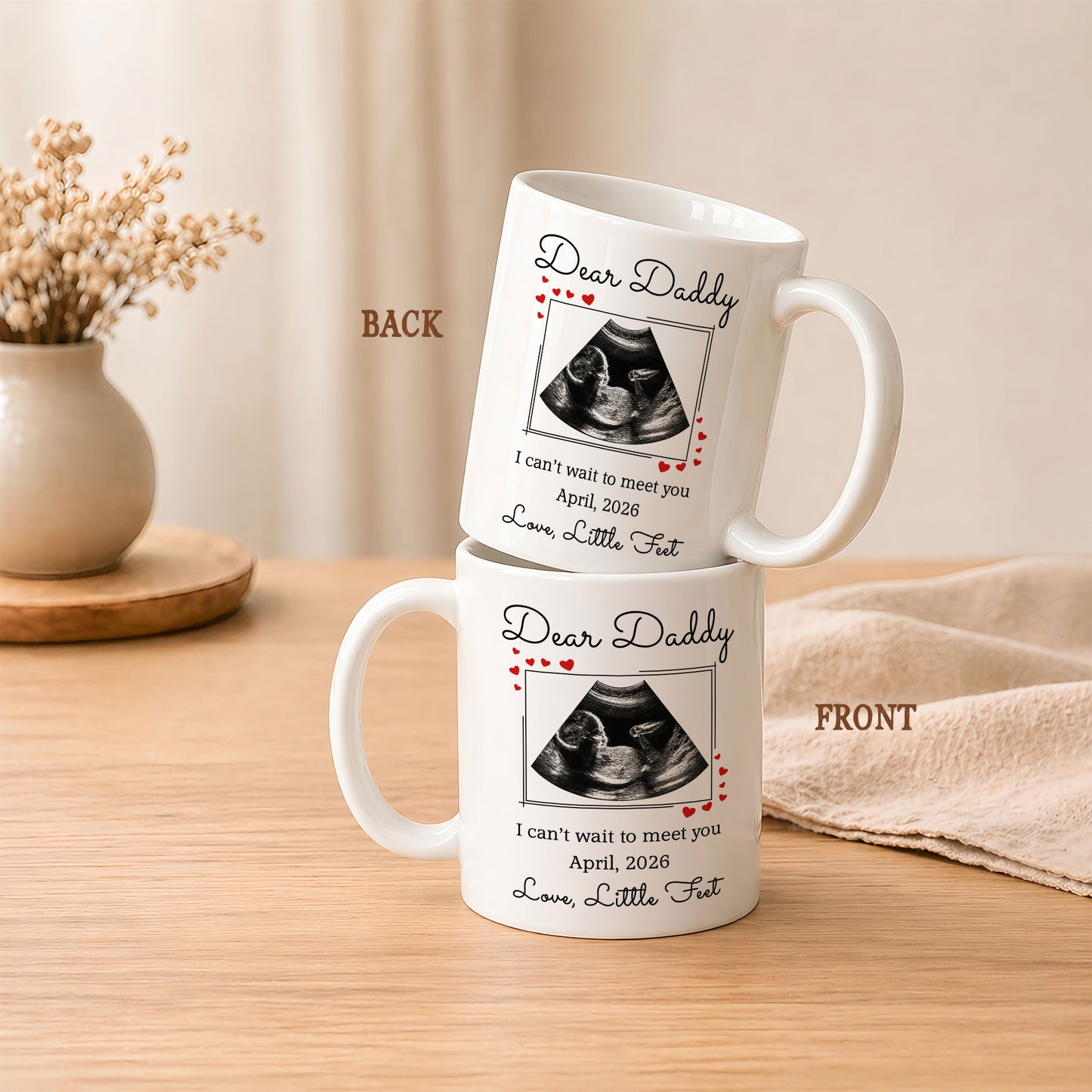 Personalized Daddy Mug – Custom Photo Coffee Mug Gift for Dad