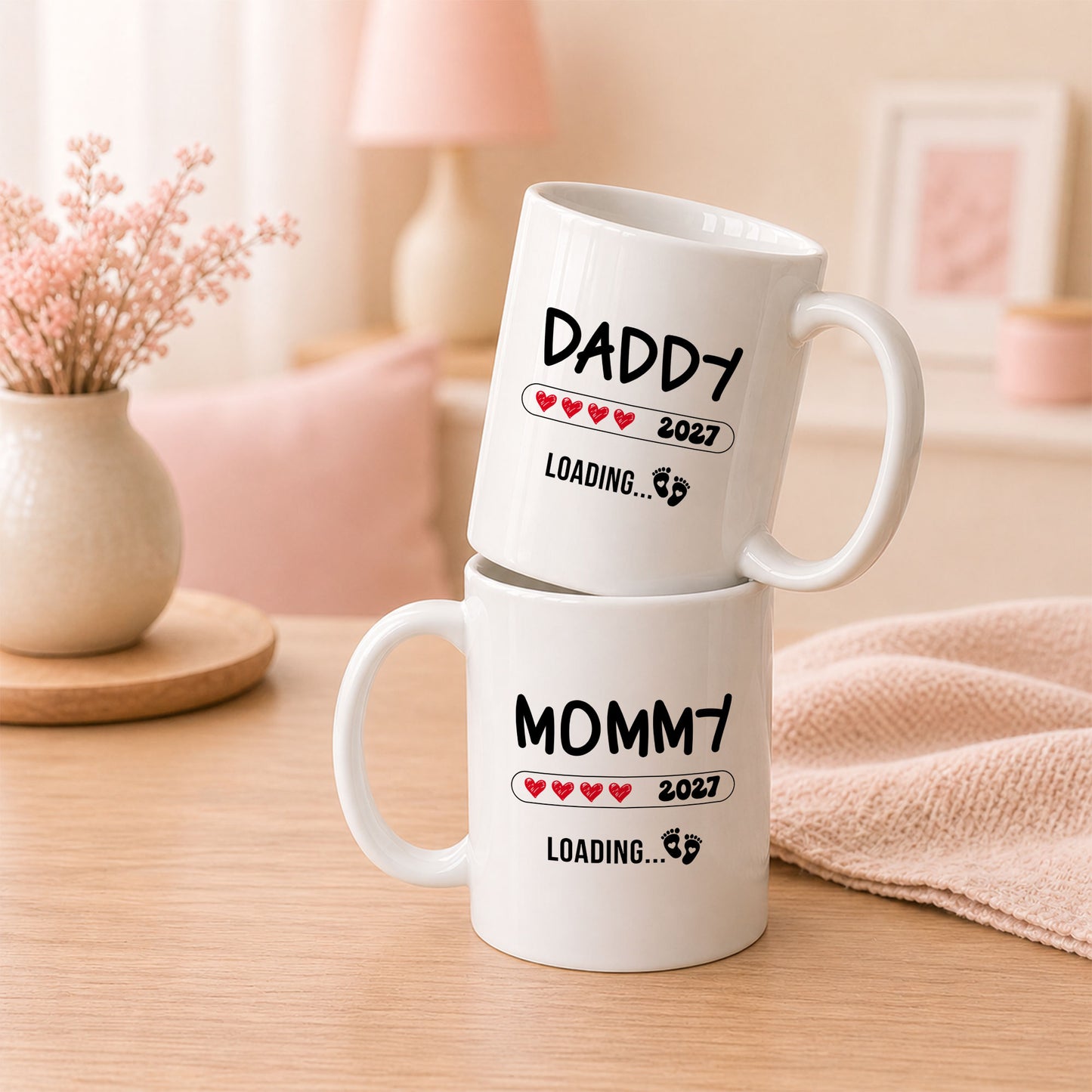 Daddy Loading 2027 Mug – Personalized Coffee Cup Gift