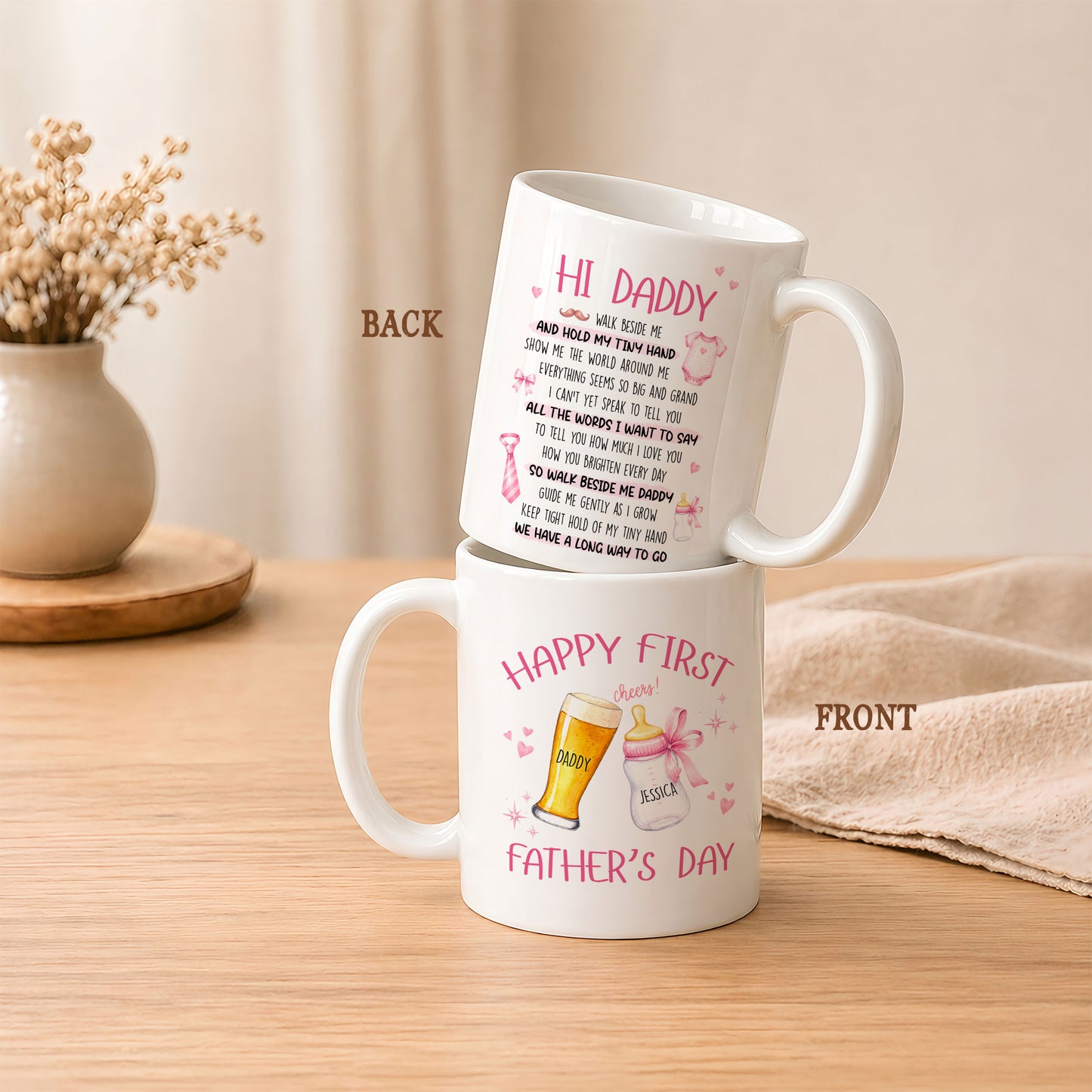 Personalized Daddy Mug – Custom Father’s Day Coffee Mug Gift