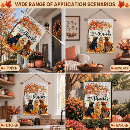 Hello Fall Garden Flag, Welcome Truck Happy Fall Ya'll Floral Pumpkin Outdoor Decor Gift For Family