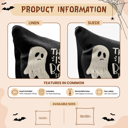Personalized Halloween Ghost Pillow, This Is Some Boo Sheet Ghost Cushion, Cute Halloween Home Decor, Halloween Gift