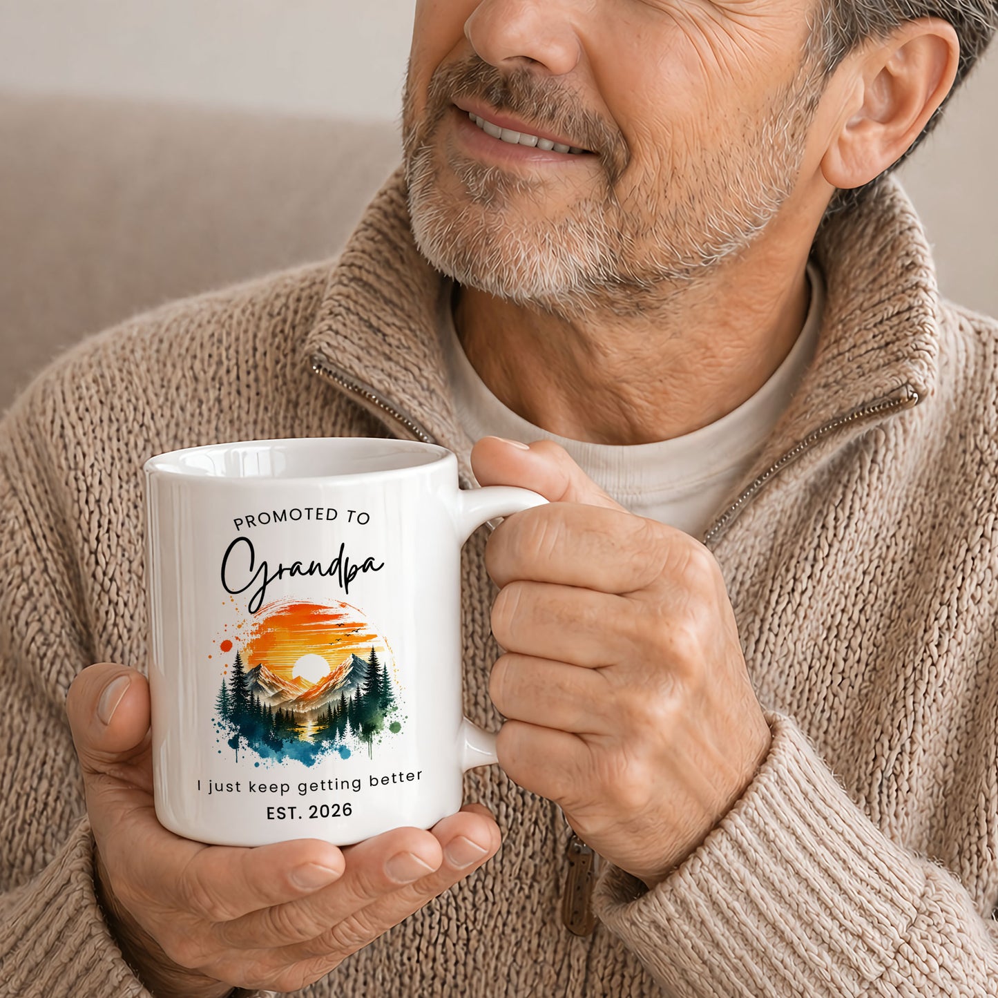 World’s Best Grandma Grandpa Mug Set – Personalized Coffee Cups