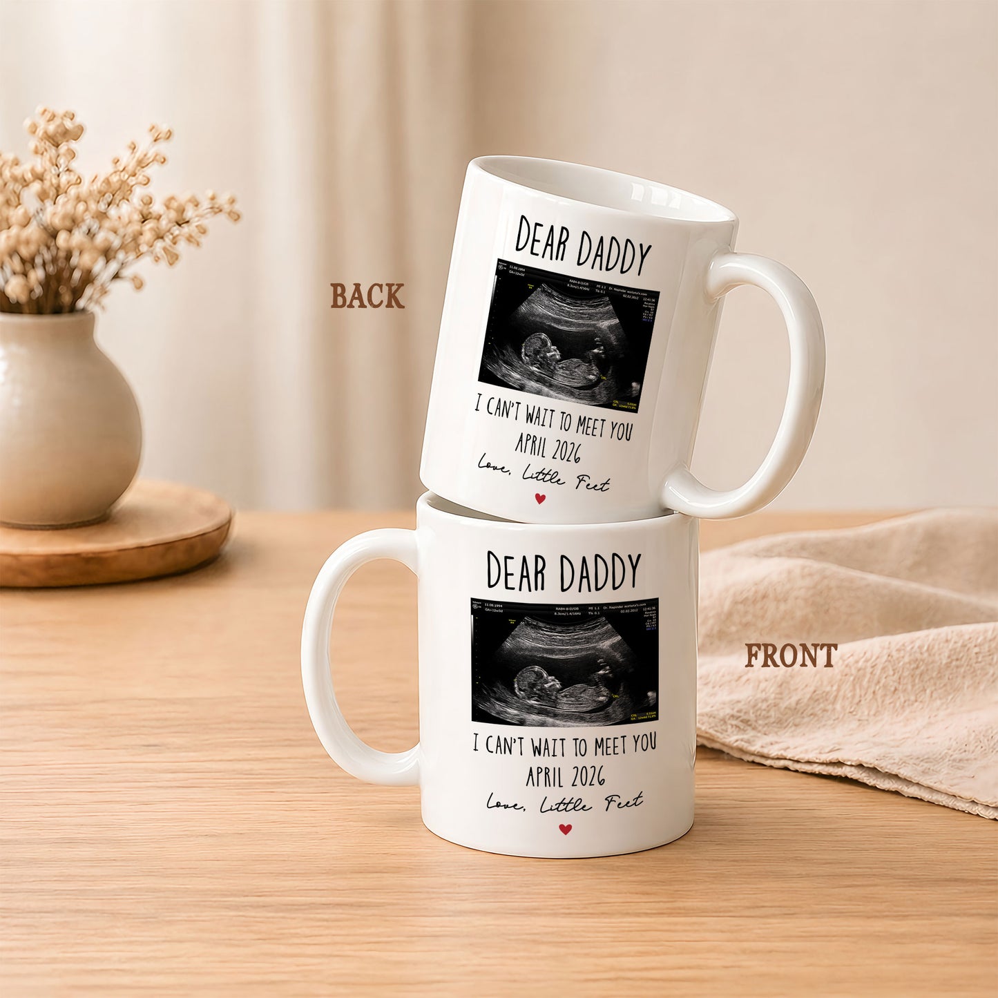 Personalized Daddy Mug – Custom Photo Coffee Mug Gift for Dad