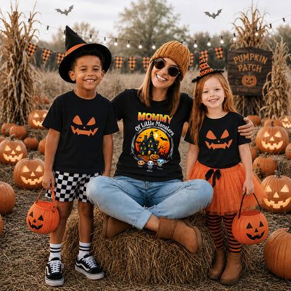 Personalized Halloween Family Shirt, Custom Characters & Names T-Shirt, Family Halloween Outfit, Cute Monster Design