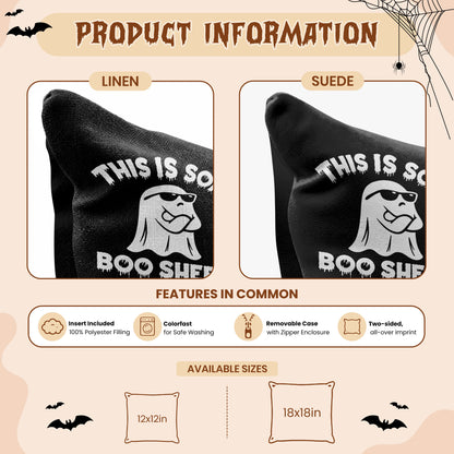 Personalized Halloween Ghost Pillow, This Is Some Boo Sheet Ghost Cushion, Cute Halloween Home Decor, Halloween Gif