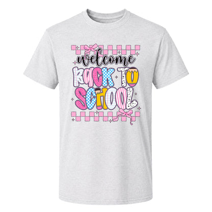 Personalized Welcome Back to School Teacher Student Shirt, Custom Name Back to School T-Shirt, First Day of School Gift Tee