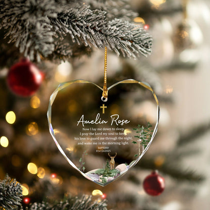 Personalized Baptism Christmas Ornament, Baby Baptism Gifts For Girl Or Boy