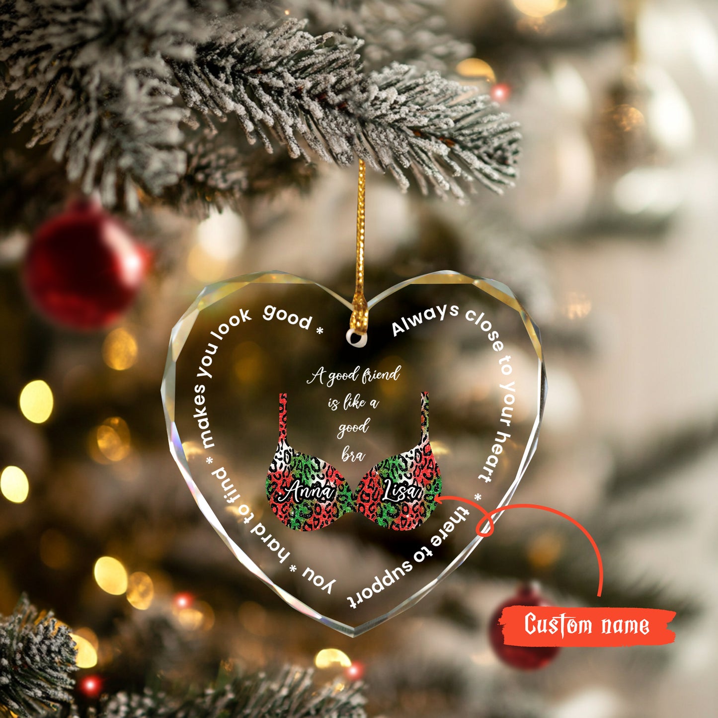 Personalized Christmas Ornaments For Friends Birthday Anniversary Or Holiday