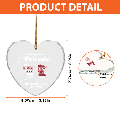 Personalized Christmas Ornament For Friends, Custom Friendship Ornaments For Women Or Men