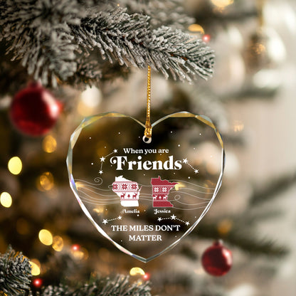 Personalized Christmas Ornament For Friends, Custom Friendship Ornaments For Women Or Men