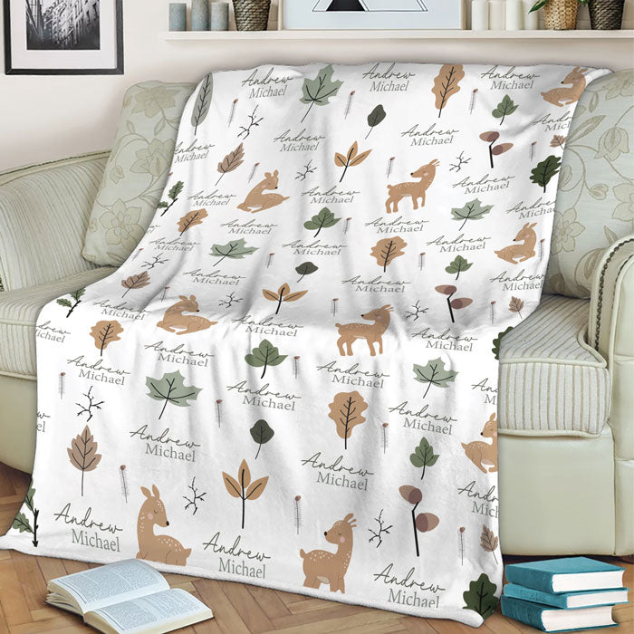 Personalized Baby Blankets For Girls Or Boys, Fleece Baby Blanket With Name