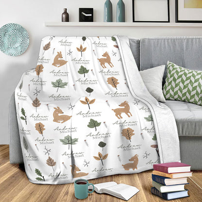 Personalized Baby Blankets For Girls Or Boys, Fleece Baby Blanket With Name